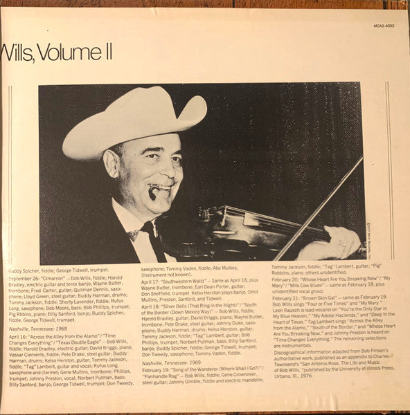 The Best Of Bob Wills Vol.II - secondary