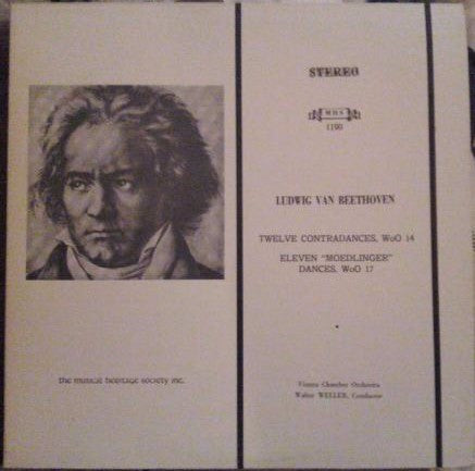 Ludwig van Beethoven, Wiener Kammerorchester, Walter Weller - Twelve Contradances, WoO 14 / Eleven "Moedlinger" Dances, WoO 17