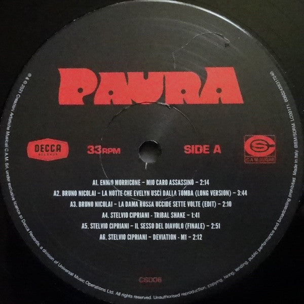Paura (A Collection Of Italian Horror Sounds From The Cam Sugar Archive) - secondary