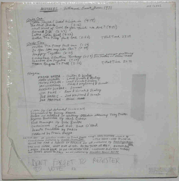 Fillmore East - June 1971 - secondary