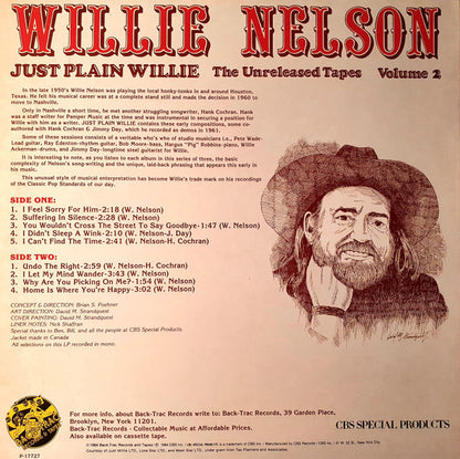 Willie Nelson - Just Plain Willie - The Unreleased Tapes Volume 2