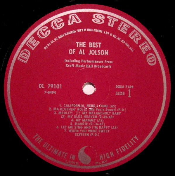 The Best Of Al Jolson - secondary