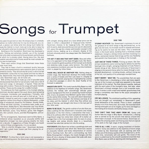 Doc Severinsen And His Orchestra - Torch Songs For Trumpet