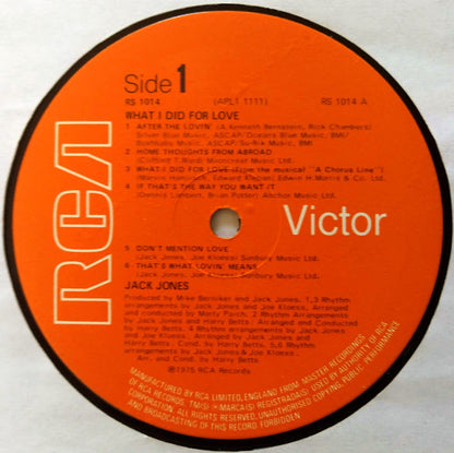 Jack Jones - What I Did For Love