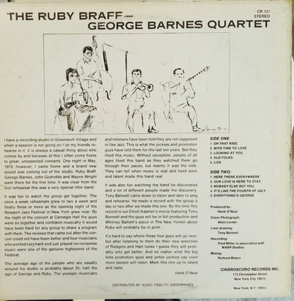 The Ruby Braff / George Barnes Quartet - secondary