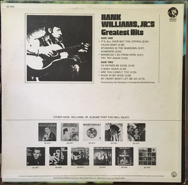 Hank Williams Jr Greatest Hits - secondary