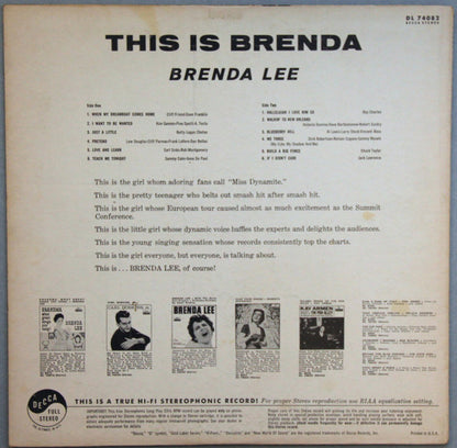 Brenda Lee - This Is Brenda