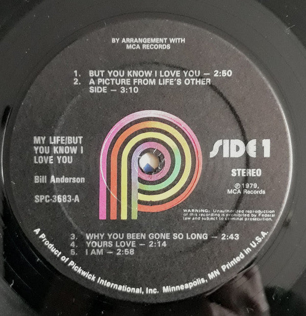 Bill Anderson - My Life/But You Know I Love You