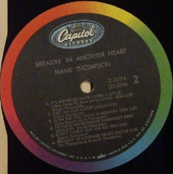Hank Thompson And His Brazos Valley Boys - Breakin' In Another Heart