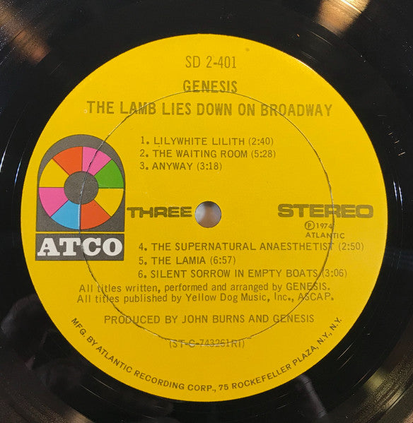 The Lamb Lies Down On Broadway - secondary