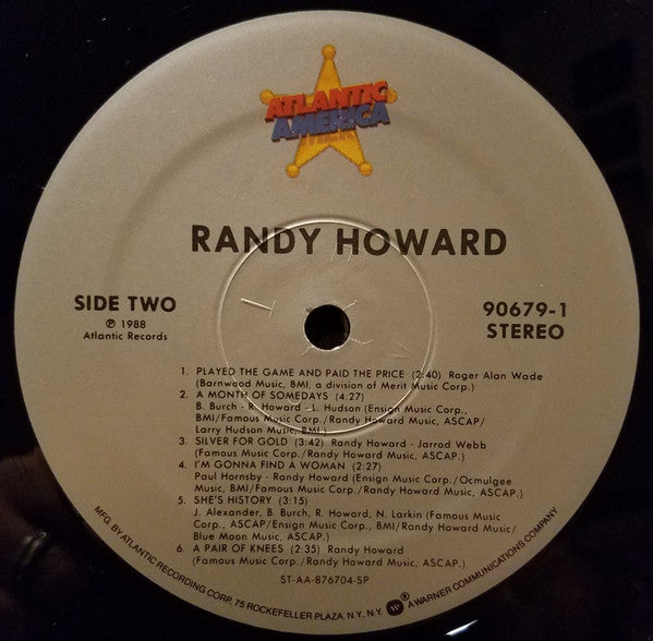 Randy Howard - secondary