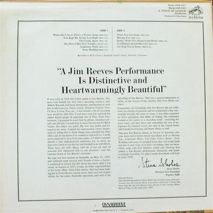 Jim Reeves - A Touch Of Sadness