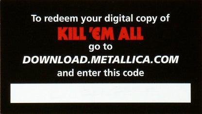 Kill 'Em All - secondary