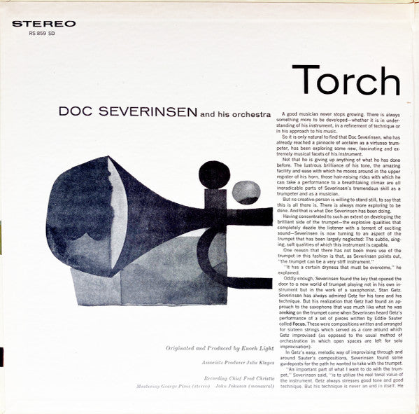 Doc Severinsen And His Orchestra - Torch Songs For Trumpet