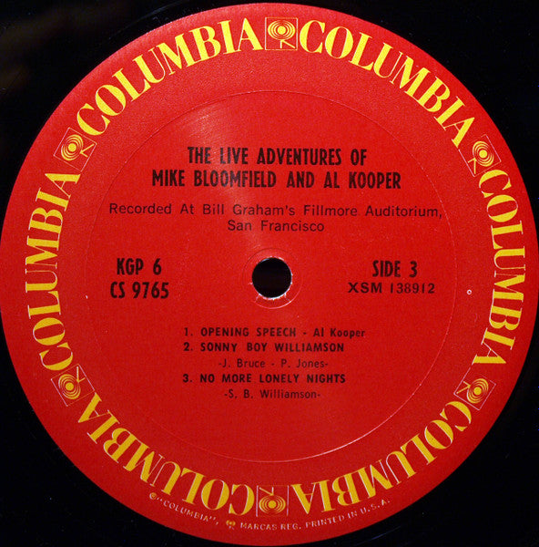 The Live Adventures Of Mike Bloomfield And Al Kooper - secondary