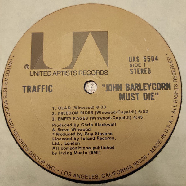 John Barleycorn Must Die - secondary