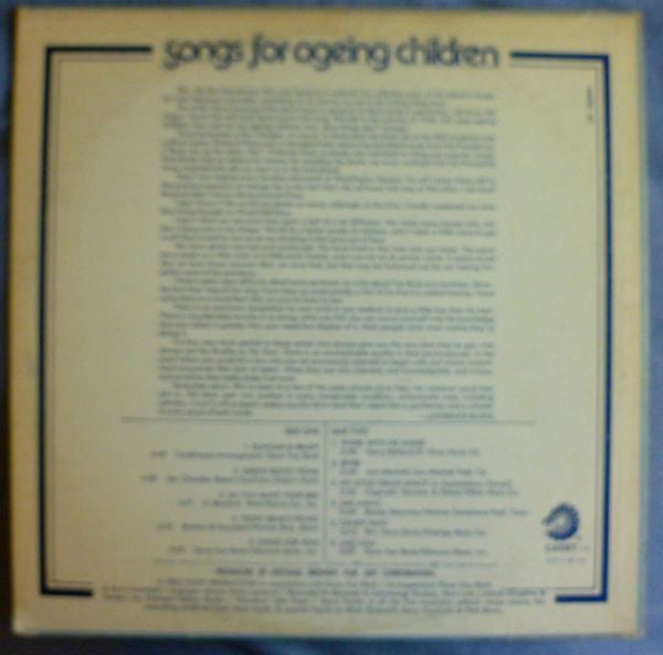 Songs For Ageing Children - secondary