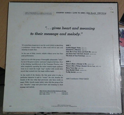 Eddy Arnold - Country Songs I Love To Sing