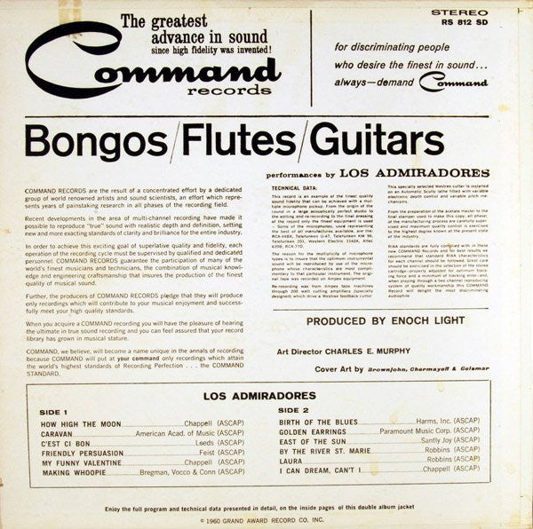 Bongos, Flutes, Guitars - secondary