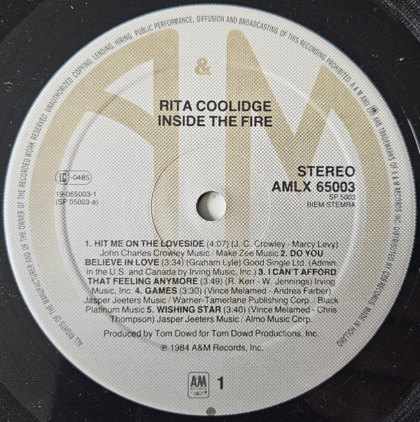 Rita Coolidge - Inside The Fire