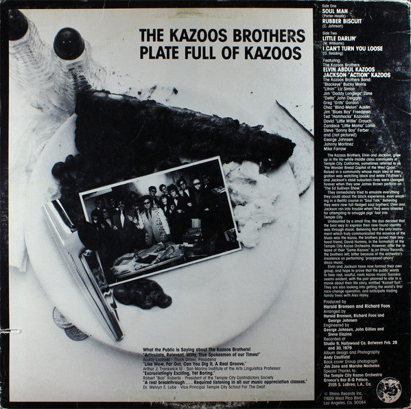 The Kazoos Brothers - A Plate Full Of Kazoos