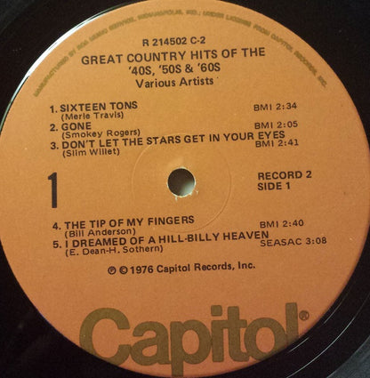 Great Country Hits Of The 40's 50's & 60's - secondary
