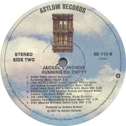Jackson Browne - Running On Empty