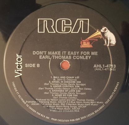 Earl Thomas Conley - Don't Make It Easy For Me