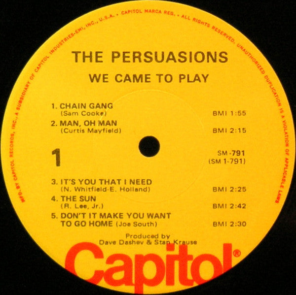 We Came To Play - secondary