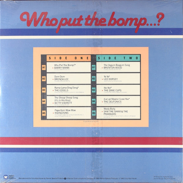 Great Hits From The 60's / Who Put The Bomp...?  - secondary