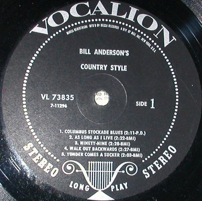 Bill Anderson's Country Style - secondary