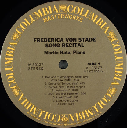 Frederica von Stade - Song Recital