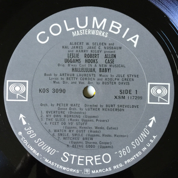 "Hallelujah Baby!" Original Broadway Cast, Leslie Uggams, Robert Hooks, Allen Case - Hallelujah, Baby!