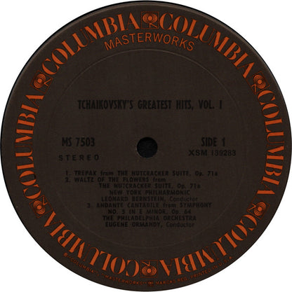 Pyotr Ilyich Tchaikovsky, Leonard Bernstein, New York Philharmonic, Eugene Ormandy, The Philadelphia Orchestra - Tchaikovsky's Greatest's Hits (Vol. 1)