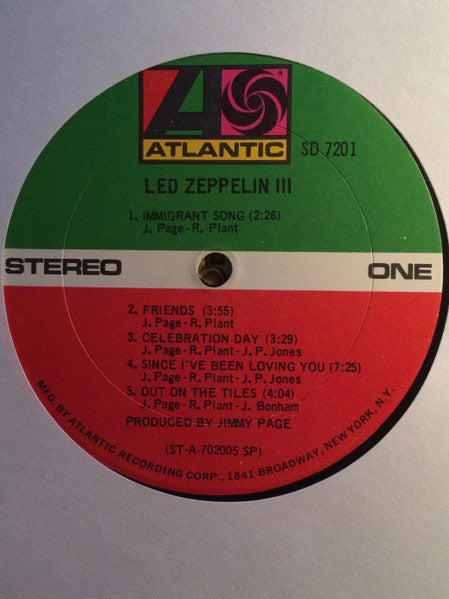 Led Zeppelin III - secondary