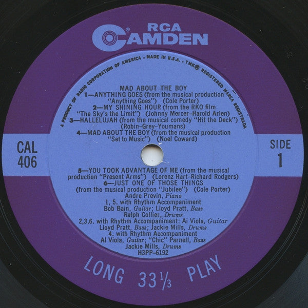 André Previn - Mad About The Boy