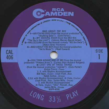 André Previn - Mad About The Boy