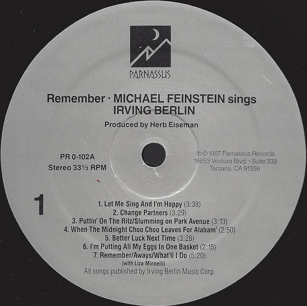 Remember: Michael Feinstein Sings Irving Berlin - secondary