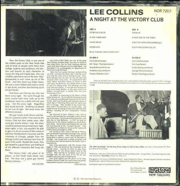 Lee Collins - A Night At The Victory Club