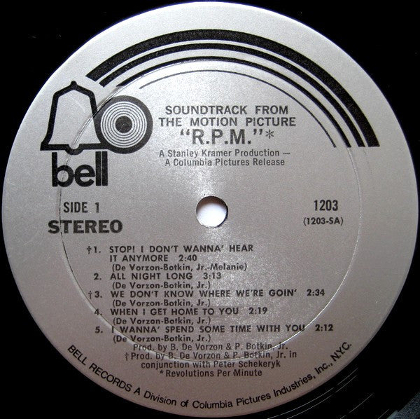 R.P.M.* (*Revolutions Per Minute) (Soundtrack From The Motion Picture) - secondary