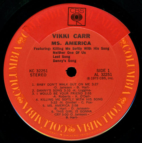 Vikki Carr - Ms. America