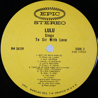 Lulu Sings To Sir With Love - secondary