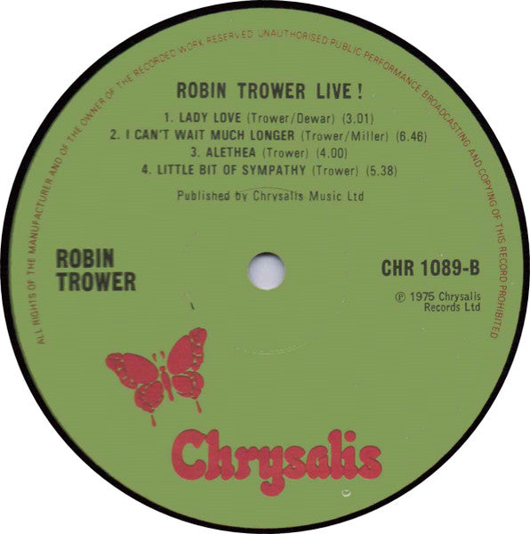Robin Trower Live! - secondary