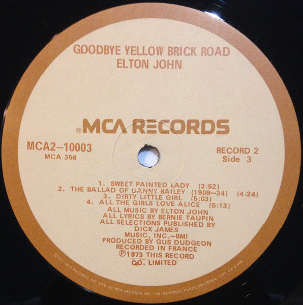 Goodbye Yellow Brick Road - secondary
