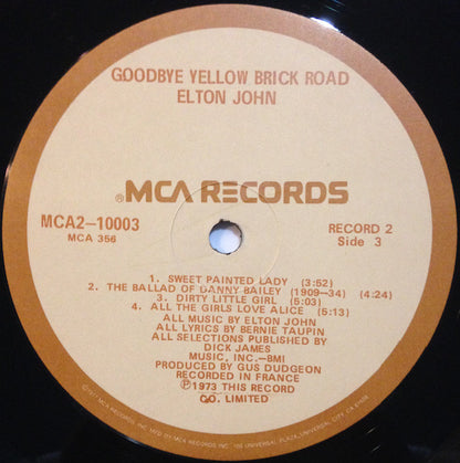 Goodbye Yellow Brick Road - secondary
