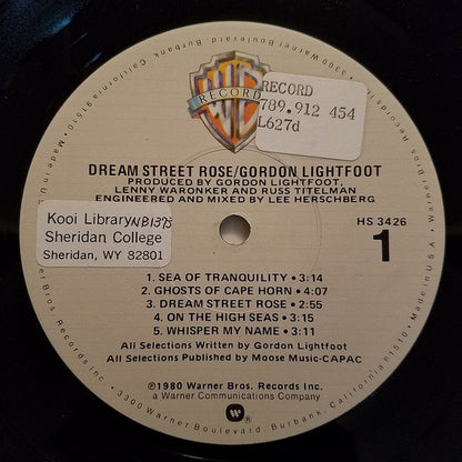 Gordon Lightfoot - Dream Street Rose