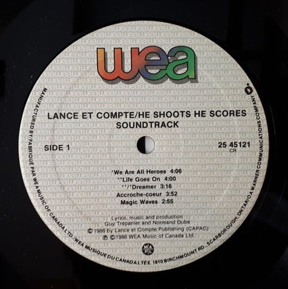 Lance Et Compte / He Shoots He Scores - Soundtrack - secondary