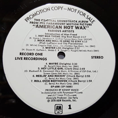 The Original Soundtrack Album From The Paramount Motion Picture "American Hot Wax" - secondary