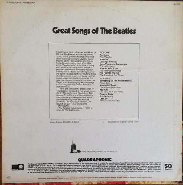 Great Songs Of The Beatles - secondary