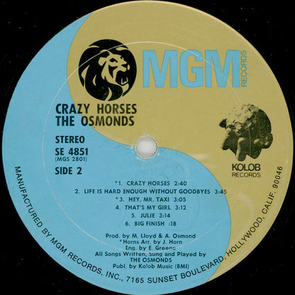 The Osmonds - Crazy Horses